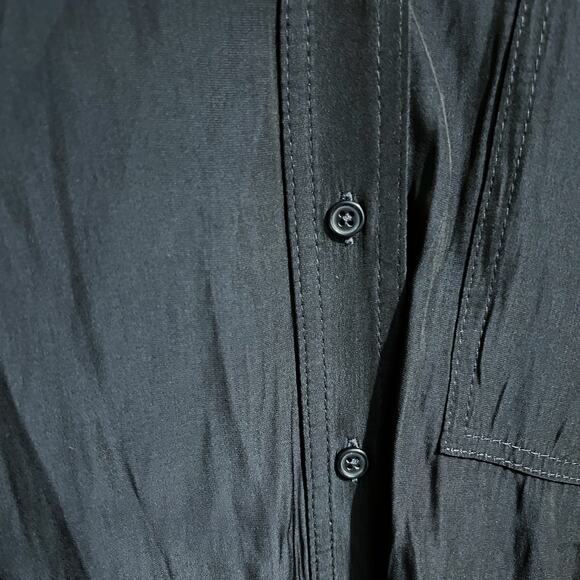 Mela Purdie Top Dress Tunic Womens XXS Oversized Navy Blue Button Down - Picture 4 of 7